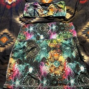 Savage Swim Top and Skirt. Medium/Large EUC